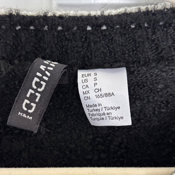 Divided Black Cardigan with Gold Buttons - Picture 7 of 8